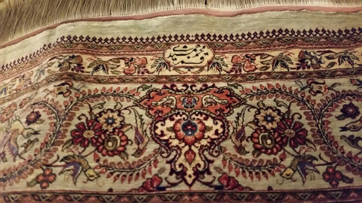 クム産シルク ペルシャ絨毯（ジャムシディ工房・ラジャビアン工房 
